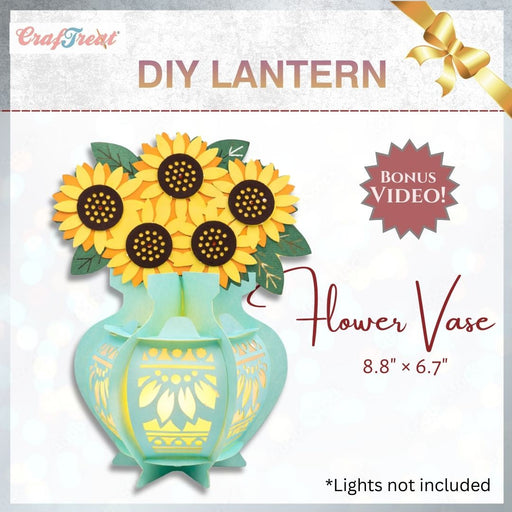 CrafTreat DIY Paper Lantern Flower Vase CTL001
