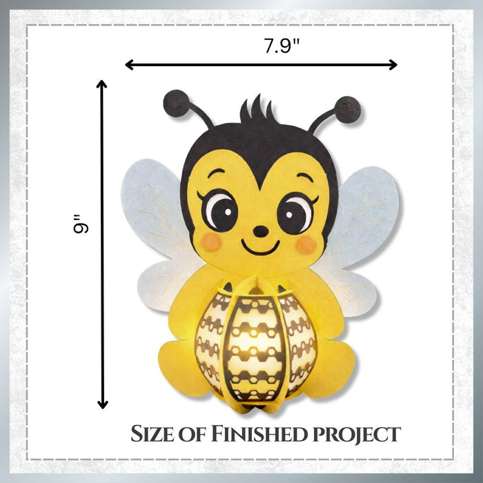 CrafTreat DIY Paper Lanterns Bumble Bee Finished Projects CTL017