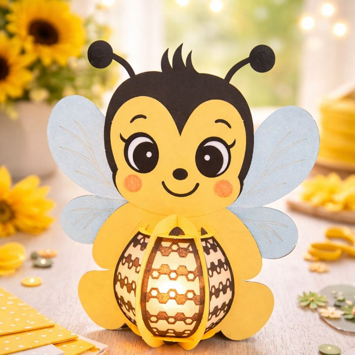 CrafTreat DIY Paper Lanterns Bumble Bee Home Decor CTL017