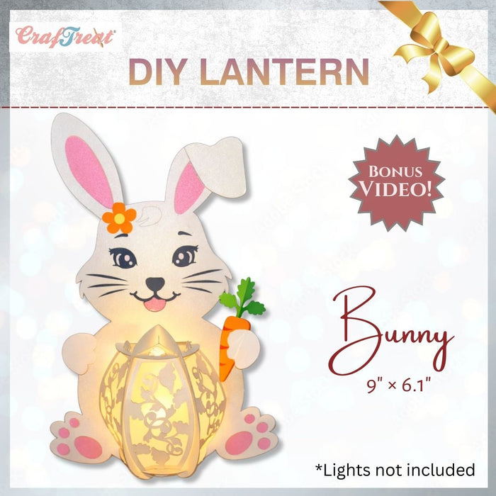 CrafTreat DIY Paper Lanterns Bunny CTL019