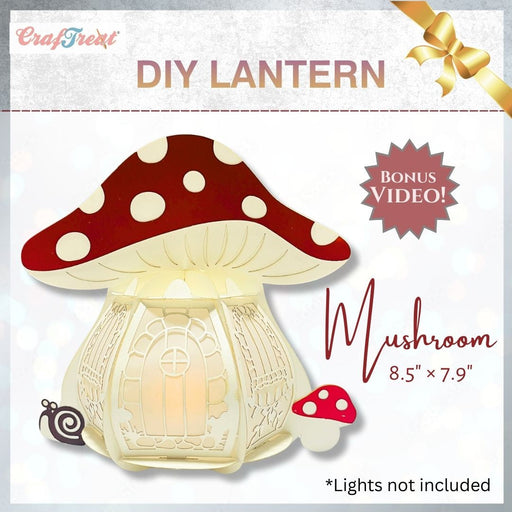 CrafTreat DIY Paper Lanterns Mushroom CTL015