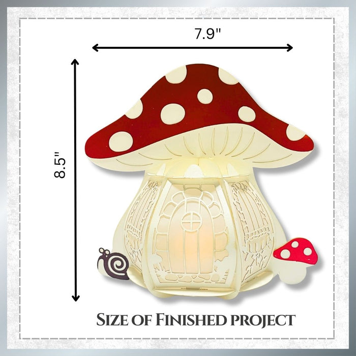 CrafTreat DIY Paper Lanterns Mushroom Finished Projects CTL015