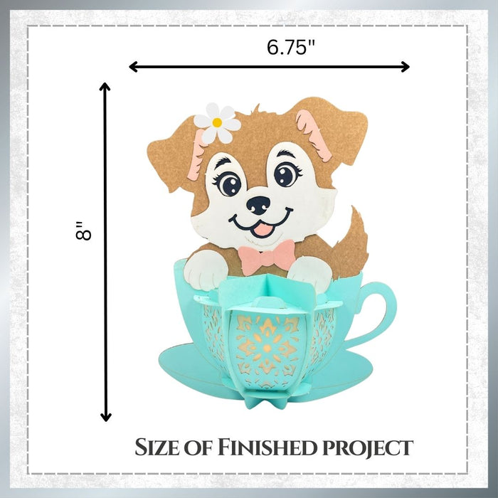 CrafTreat DIY Paper Lanterns Pup in a Cup Finished Projects CTL018