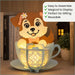 CrafTreat DIY Paper Lanterns Pup in a Cup Home Décor CTL018