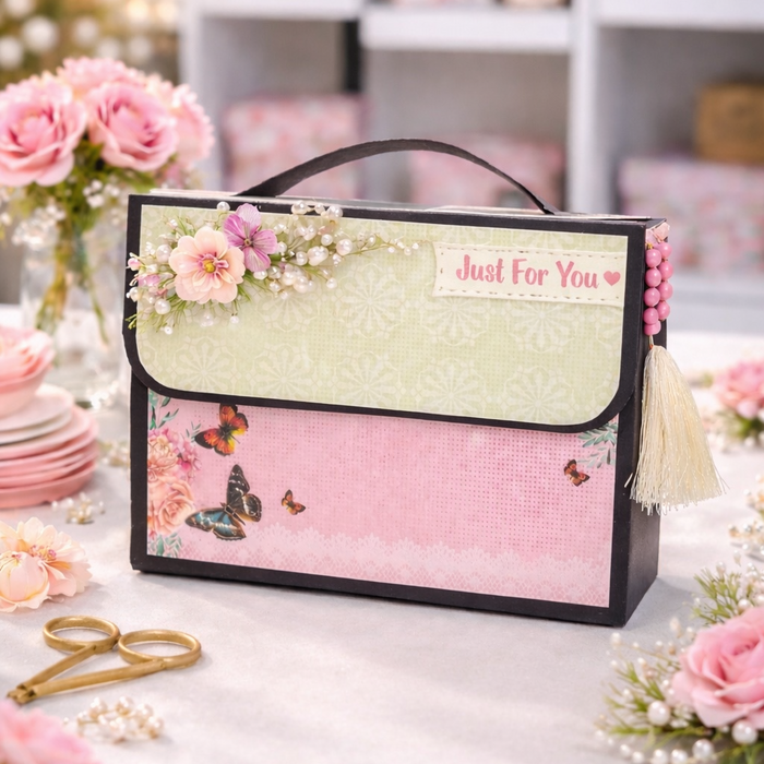 CrafTreat Handbag Class Kit - Black & Kraft