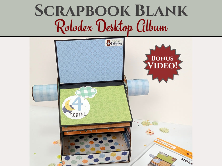 CrafTreat Rolodex DIY Scrapbook Blanks - Black