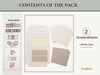 CrafTreat Scrapbook Blank Precut Album Base  - White and Ivory CAB036 Contents of the Pack