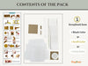 CrafTreat Scrapbook Blank Precut Album Base  -  Vintage Camera -  White CAB039 Contents of the Pack
