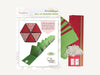 CrafTreat Scrapbook Hexagon Roll up - Red & Green CFS002 Contents with wrapper