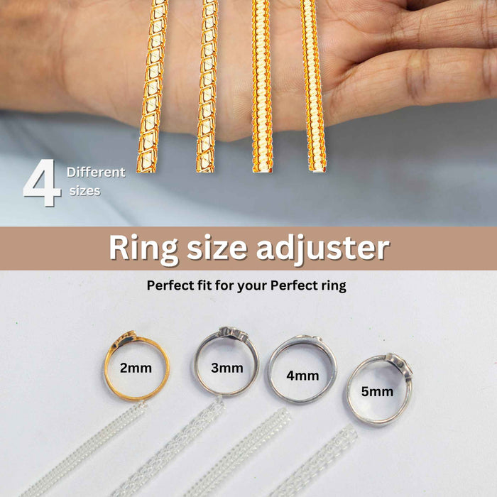 CrafTreat Silicone Ring Size Adjuster - 2mm to 5mm 4 Sizes 3Pcs Each