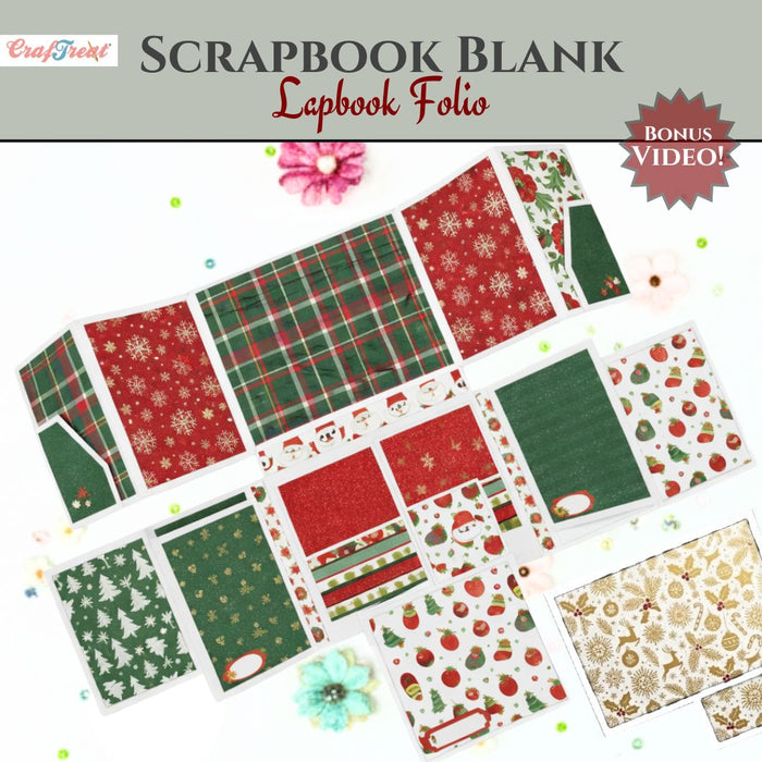 Craftreat Scrapbook Blanks Lap Book Folio Ivory CAB050