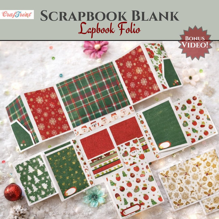 Craftreat Scrapbook Blanks LapBook Folio White CAB049
