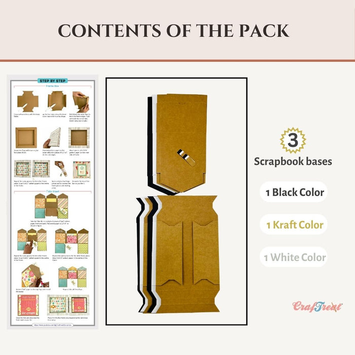 Craftreat Scrapbook Blank Quick Folio - Frame Box Folio