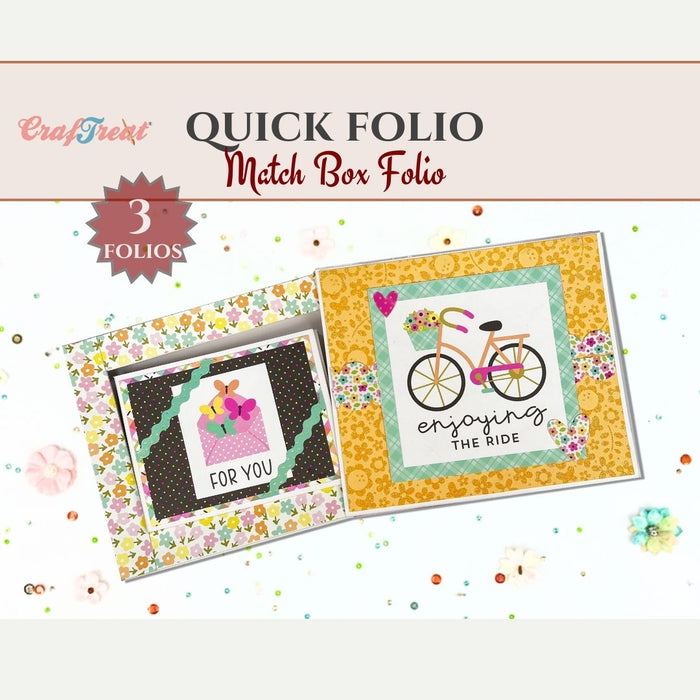 Craftreat Scrapbook Blank Quick Folio - Match Box Folio