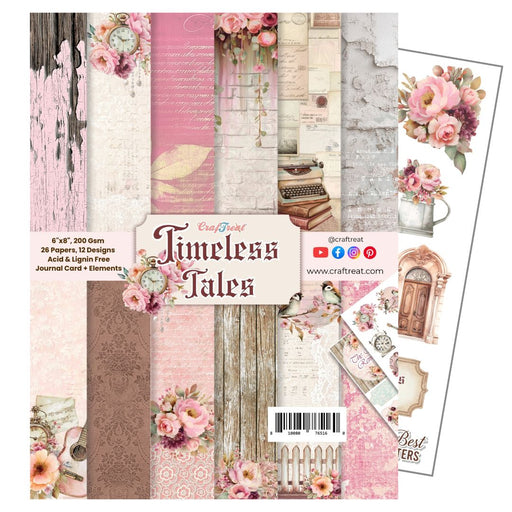 Craftreat Paper Pad - Timeless Tales 6"x8" Inside Designs CTPP8025