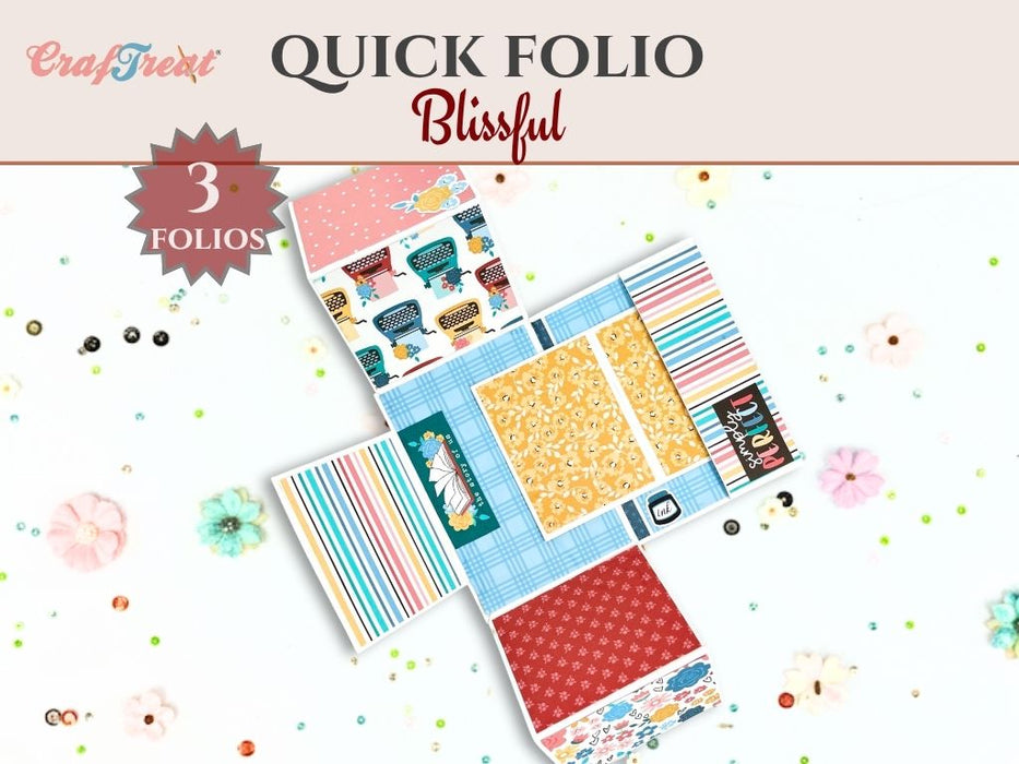 Craftreat Scrapbook Blank Quick Folio - Blissful CQF007