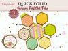 Craftreat Scrapbook Blank Quick Folio - Hexagon Fold out CQF008
