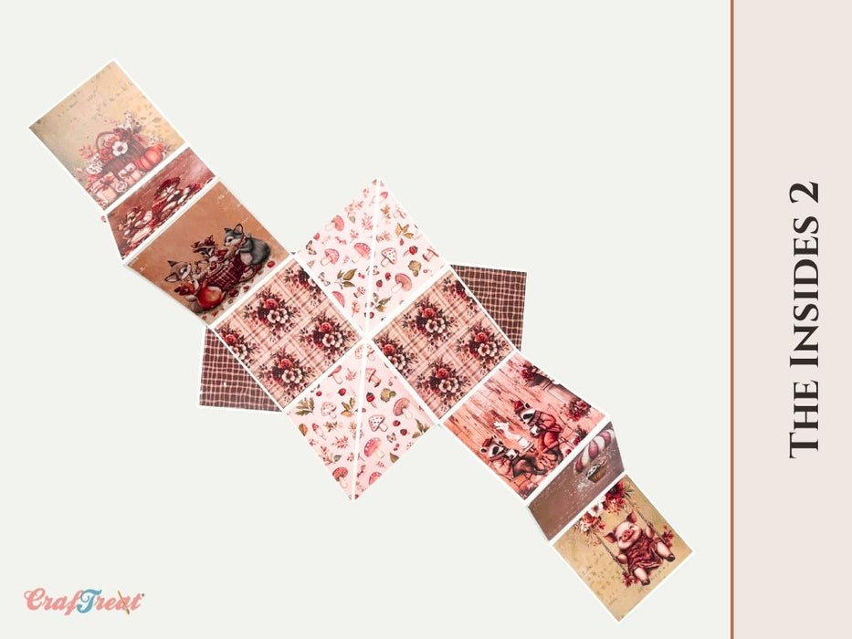 Craftreat Scrapbook Blank Quick Folio - Squash Accordion CQF009 Project Inside 1