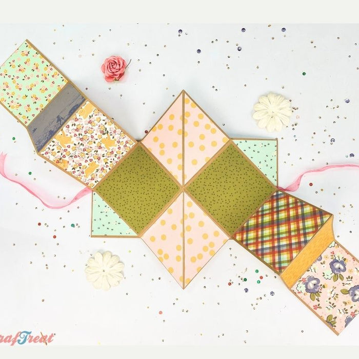 Craftreat Scrapbook Blank Quick Folio - Squash Accordion CQF009 Project Inside 3