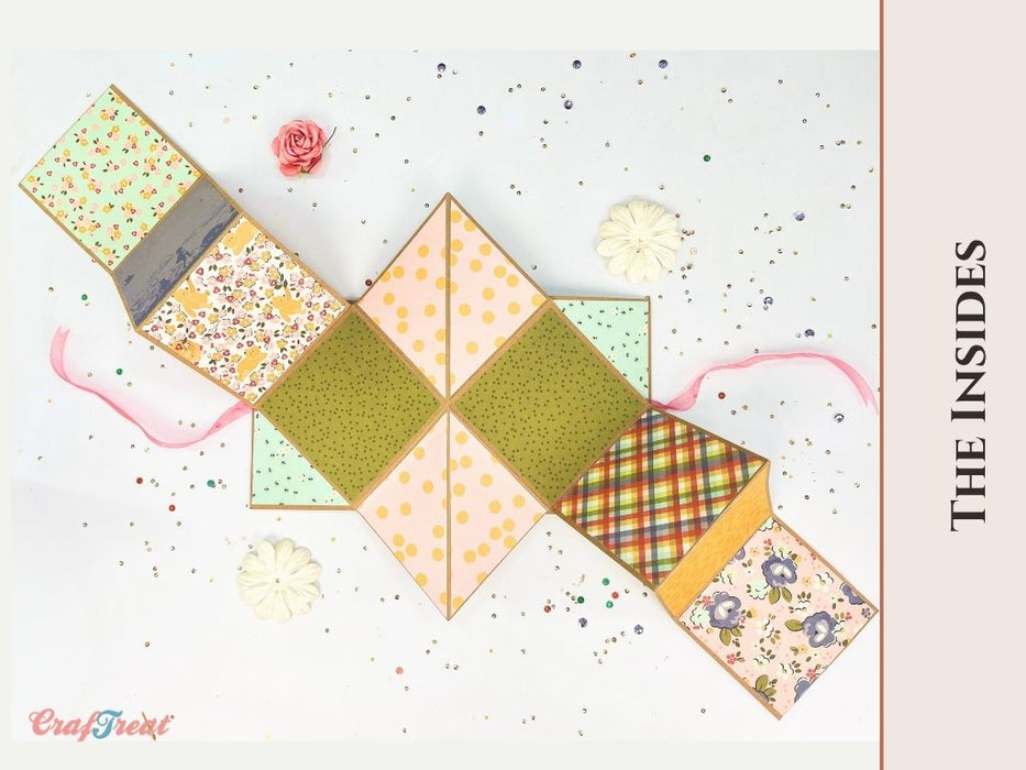 Craftreat Scrapbook Blank Quick Folio - Squash Accordion CQF009 Project Inside 3