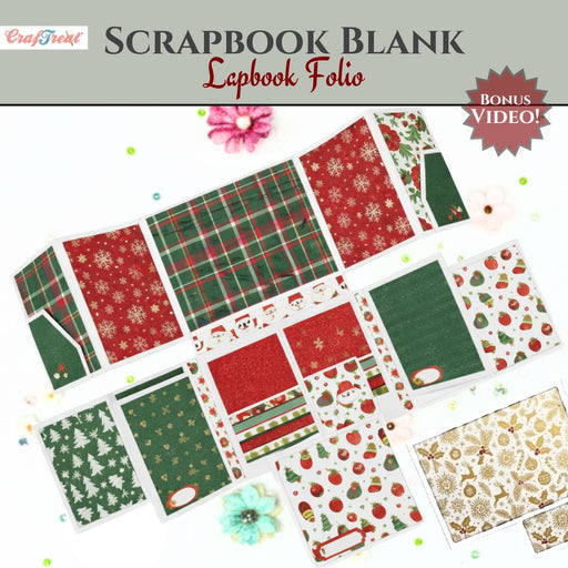DIY Scrapbook Blanks - Lap Book Folio - Ivory_CAB050