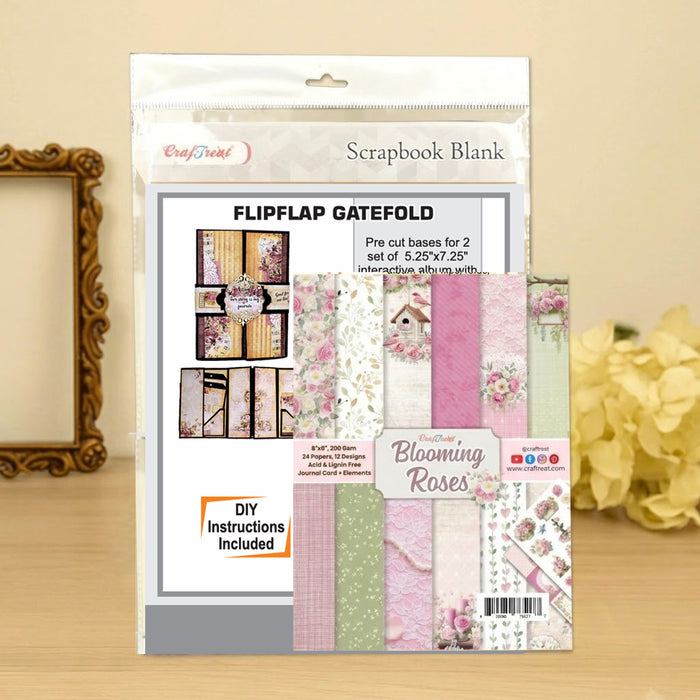 CrafTreat Flip Flap Folio Class Kit - Black & Kraft