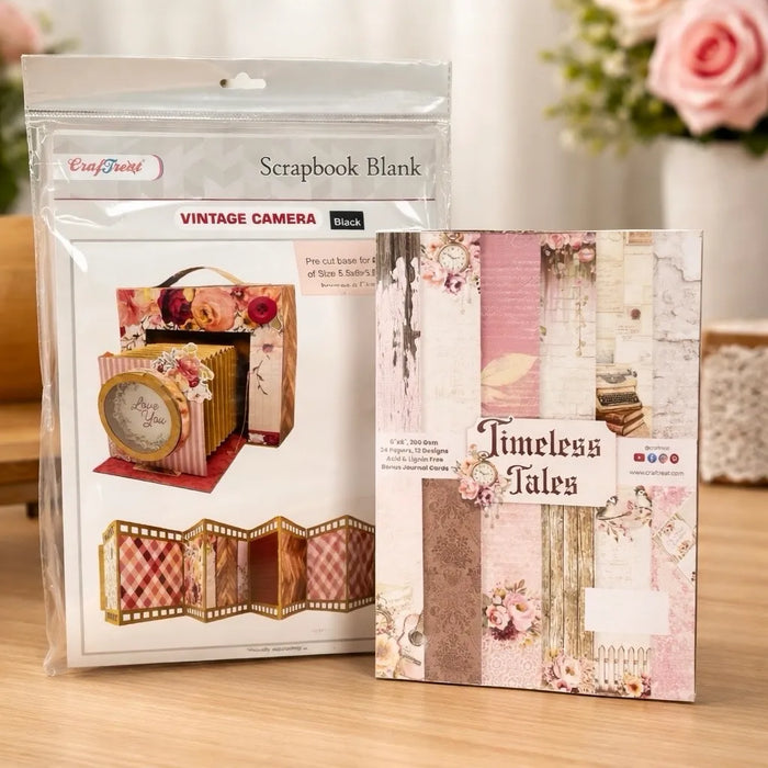 CrafTreat Vintage Camera Class Kit - Black