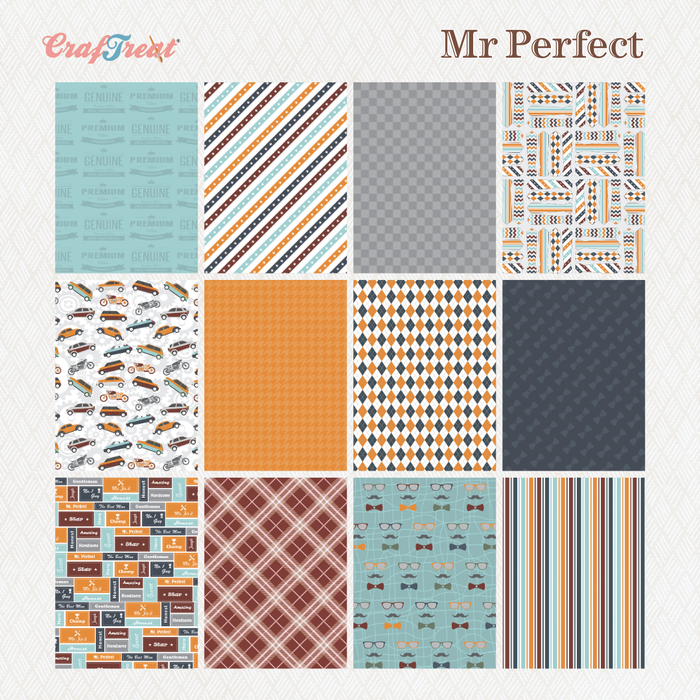Craftreat Paper Pad - Mr.Perfect - 6"x8"