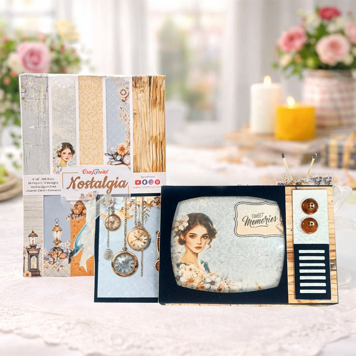 CrafTreat TV Pop up Mini Album ClassKit Black