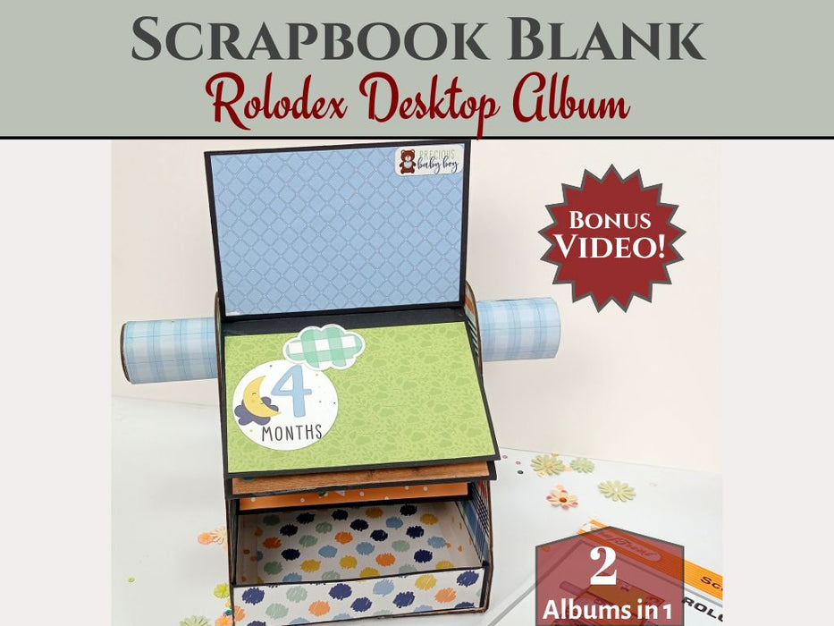 CrafTreat Rolodex Kraft DIY Scrapbook Templates1 Set Kraft