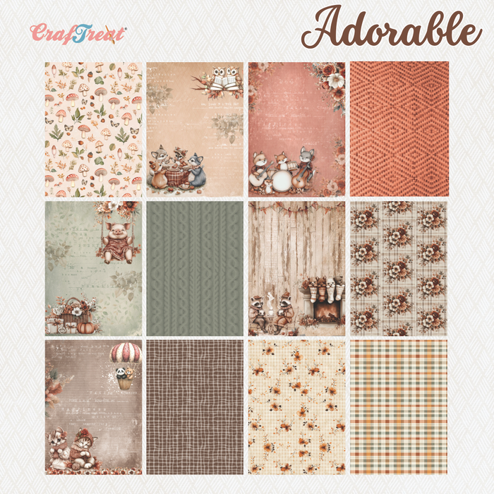 CrafTreat Paper Pad - Adorable  6"x8"