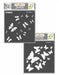CrafTreat 2 Step Butterfly Stencil for Art & Craft Paintings 6x6 Inches