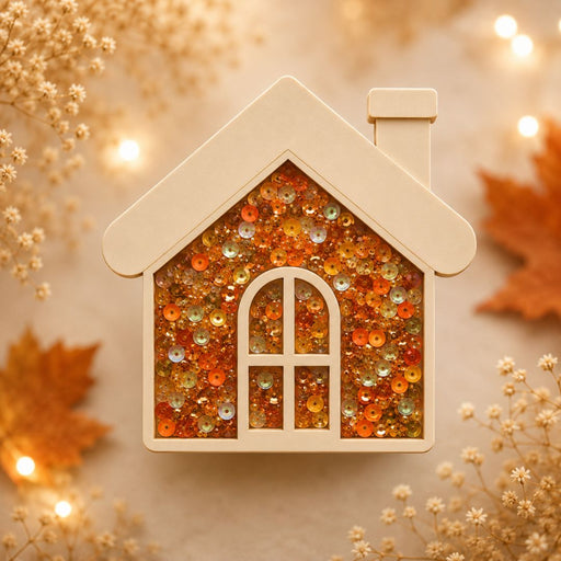 CrafTreat 3D Shaker Chipboards - House CSC026