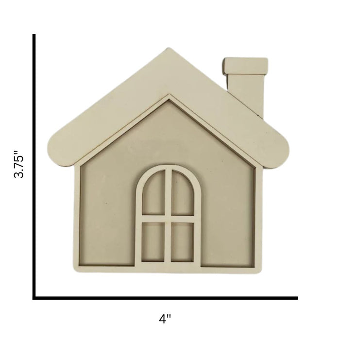 CrafTreat 3D Shaker Chipboards - House Project Size CSC026