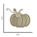 CrafTreat 3D Shaker Chipboards - Pumpkin Project Size CSC025