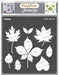 CrafTreat Autumn Leaves Stencil for Paintings, Leaf Stencil 6x6 Inches