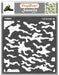 CrafTreat Camouflage Pattern Stencil for Crafts, Home Decor Paintings 6x6 Inches