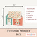 CrafTreat Card Blank House Pop-up Card Finished Project Size CCB009