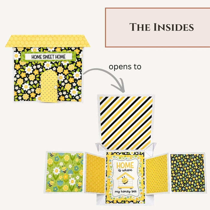 CrafTreat Card Blank House Side Pop-out Card The Insides1 CCB010