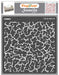 CrafTreat Crocodile Crackle Stencil for Card Making Crafts 6x6 Inches