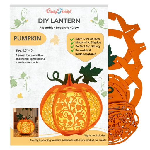 CrafTreat DIY lantern - Pumpkin CTL024