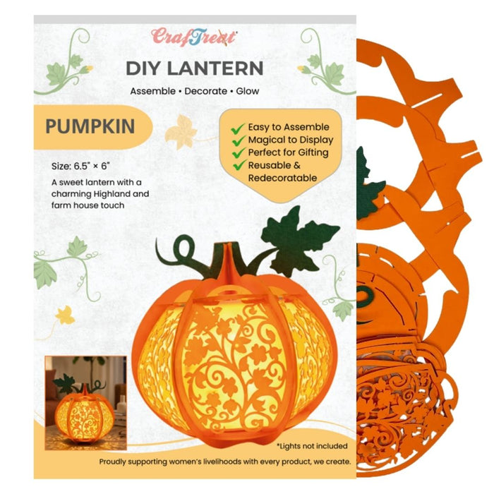 CrafTreat DIY lantern - Pumpkin CTL024