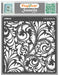 CrafTreat Flourish background Stencil for Art & Craft Paintings 6x6 Inches