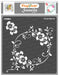 CrafTreat Flourish Circle Background Stencil for Crafts 6x6 Inches