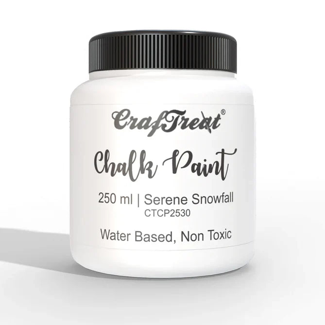 CrafTreat Matte Acrylic Multi Surface Paint  Serene Snowfall 250ml