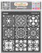 CrafTreat Mini Tiles Stencil, DIY Mandala art Stencil for Crafts 6x6 Inches