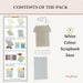 CrafTreat Quick Folio - House Ring Bound Album Contents of the Pack CQF014