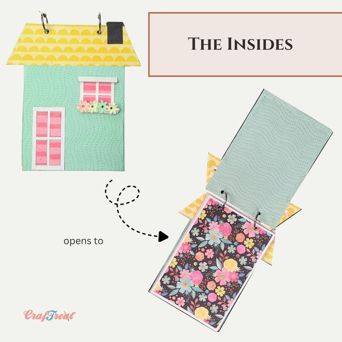 CrafTreat Quick Folio - House Ring Bound Album The Insides CQF014
