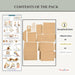 Craftreat Scrapbook Blank Tall House Kraft Contents of the Pack CAB052
