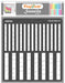 CrafTreat Graduated Stripes Stencil for Craft Paintings 6x6 Inches
